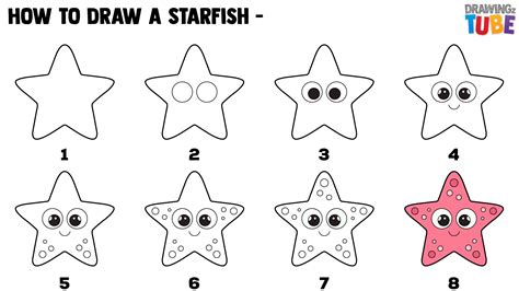 easy drawing starfish|How To Draw A Starfish Step by Step.